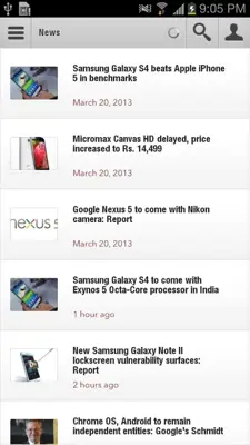 NDTV Gadgets android App screenshot 4